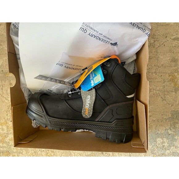 LARNMERN Groundbreaker Men\'s Steel Toe Work Boots Black Lace Up Size 7.5 main image 8